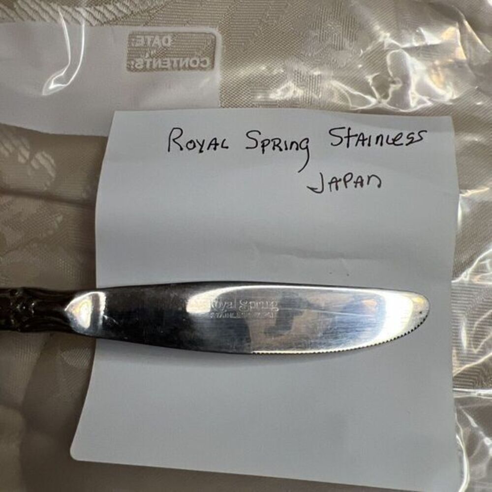 Vintage Royal Spring Stainless Flatware Japan 1 Knife